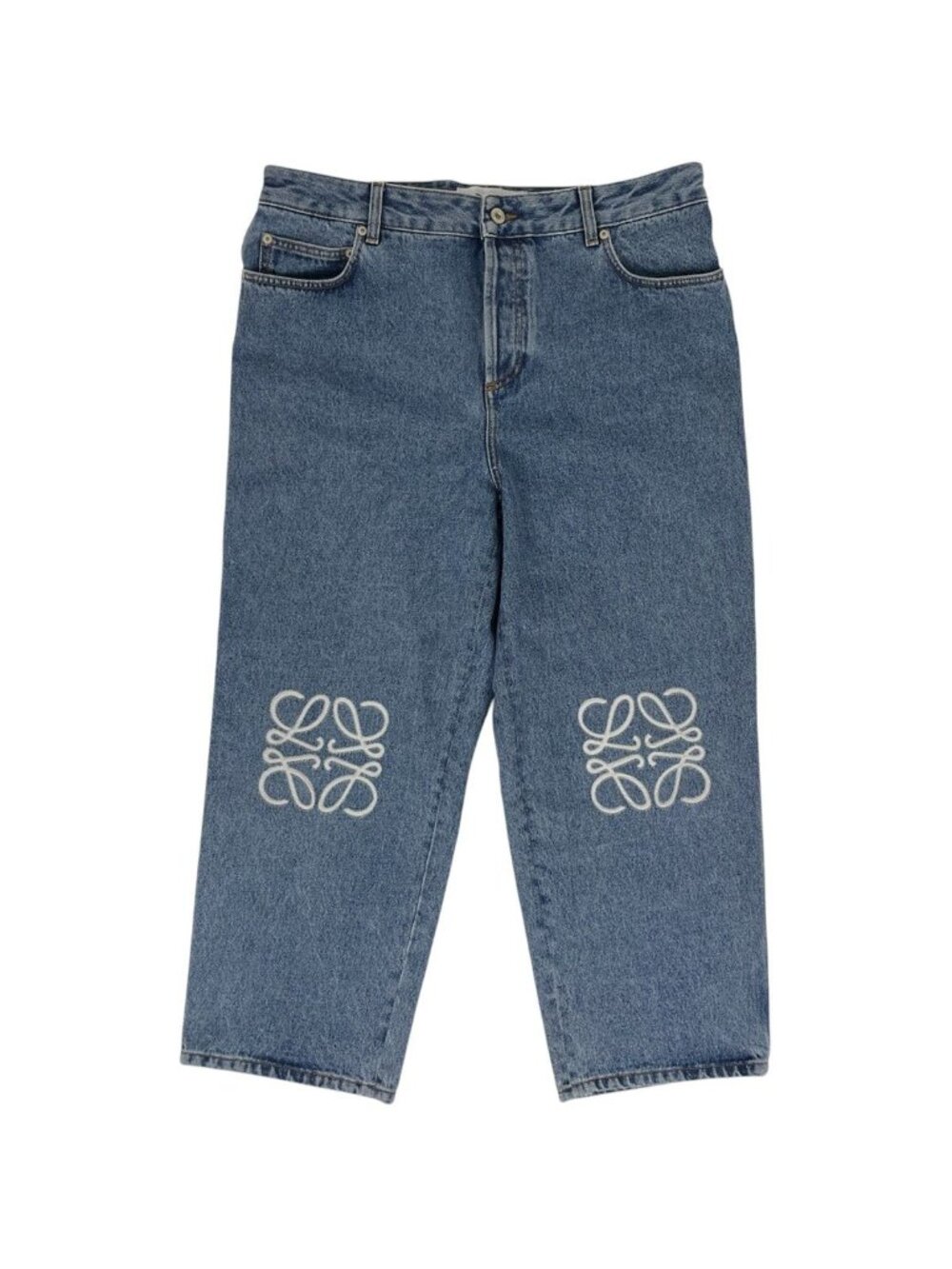 Loewe Anagram Denim Pants Blue